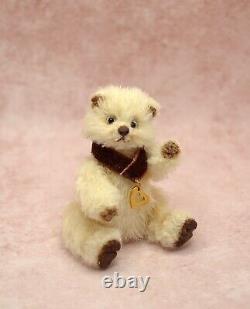 OOAK Miniature Teddy Bear Artist Crochet Handmade Jointed Toy Doll House