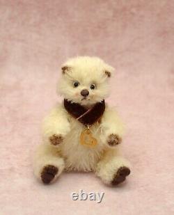 OOAK Miniature Teddy Bear Artist Crochet Handmade Jointed Toy Doll House