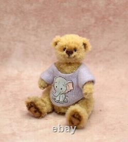 OOAK Miniature Teddy Bear Artist Crochet Handmade Jointed Toy Doll House