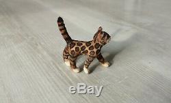 OOAK Realistic Miniature 112 bengal cat kitty dollhouse