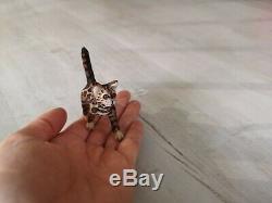 OOAK Realistic Miniature 112 bengal cat kitty dollhouse