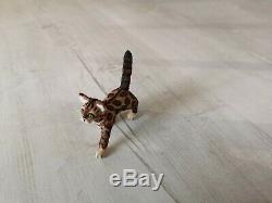 OOAK Realistic Miniature 112 bengal cat kitty dollhouse