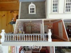 OOAK Wensley Hall very large Vintage Dolls House with working lights