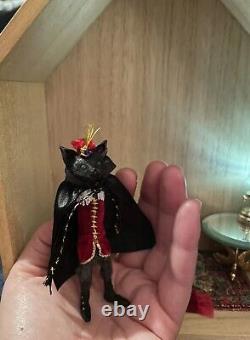 OOAK dollHouse Bat Miniature Handmade Gothic Dolls House Doll Count