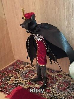 OOAK dollHouse Bat Miniature Handmade Gothic Dolls House Doll Count