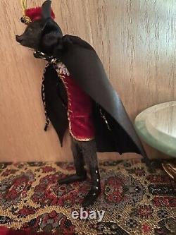 OOAK dollHouse Bat Miniature Handmade Gothic Dolls House Doll Count