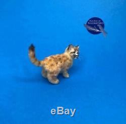 OOAK dollhouse lion cub cat 112 miniature handmade IGMA Artisan N. Naumenko