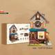 Ouzey Whimsical Cuckoo Clock Cottage, Diy Miniature House Model, Enchanting Doll