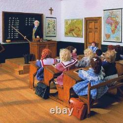 Old Classroom Kit 112 scale Dolls House Miniature Mini Mundus