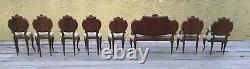 Old Vtg German French Miniature Parlor Set Neo-rococo Doll House Furniture