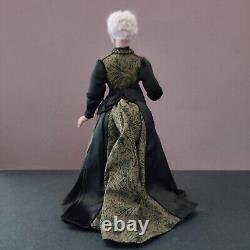 One of a Kind Old Lady Doll Miniatures 1/12 in Victorian Fashion