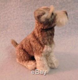 Original 1/12th Dollhouse Scale Schnauzer Dog, EBSQ Cammi's