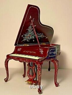 Ornate handpainted grand piano DH Miniatures made by Bespaq 112 scale