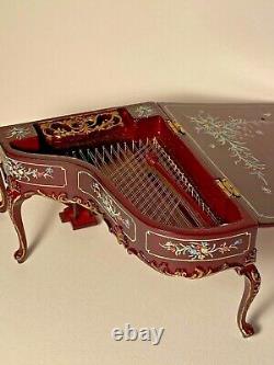 Ornate handpainted grand piano DH Miniatures made by Bespaq 112 scale