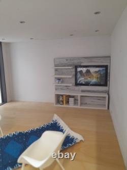 PRD Miniatures 112 Modern Dolls House with Furniture, Electrics and Accessories