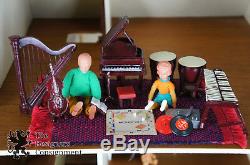 Paul Revere 34 Doll House & Furniture 73 Pc Vintage Wood Accessories Miniatures