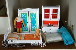 Paul Revere 34 Doll House & Furniture 73 Pc Vintage Wood Accessories Miniatures