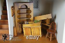 Paul Revere 34 Doll House & Furniture 73 Pc Vintage Wood Accessories Miniatures