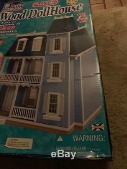 Petite Dreams Victorian Wood Dollhouse Kit 3 1/2 Feet TALL 7 Rooms #20002 NIB