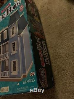 Petite Dreams Victorian Wood Dollhouse Kit 3 1/2 Feet TALL 7 Rooms #20002 NIB