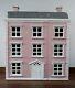 Pink/white Wooden Georgian 4 Storey, Dolls House-fully Furnished Inc 5 Figurines