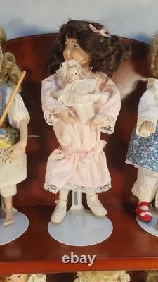 Porcelain Mini Doll Collection (418) The Dianna Effner Storybook Miniatures RARE