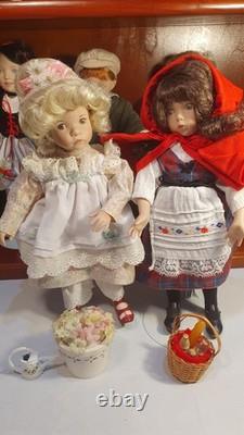 Porcelain Mini Doll Collection (418) The Dianna Effner Storybook Miniatures RARE