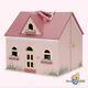 Portable Dolls House Wooden With Miniature Furniture And Dolls Kids Toys Gift Uk