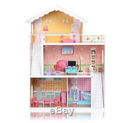 Puppenhaus Holz Puppenstube Dollhouse 3 Etagen Violetta Puppenmöbel Neu Baby Viv