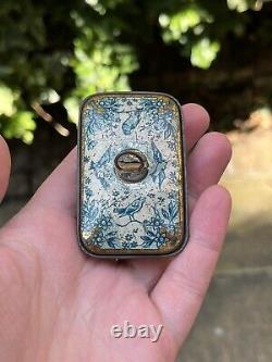 RARE Antique German Lithographed Dolls House Miniature Tin Casket