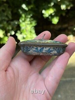 RARE Antique German Lithographed Dolls House Miniature Tin Casket