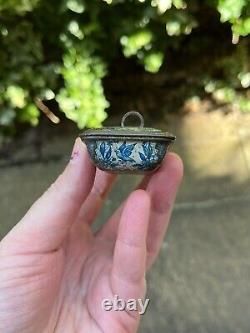 RARE Antique German Lithographed Dolls House Miniature Tin Casket