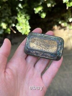 RARE Antique German Lithographed Dolls House Miniature Tin Casket