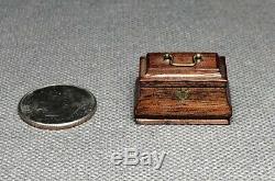 RARE Authentic Bill Robertson Miniature Chippendale Georgian Tea Caddy 1976