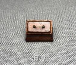 RARE Authentic Bill Robertson Miniature Chippendale Georgian Tea Caddy 1976