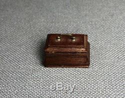 RARE Authentic Bill Robertson Miniature Chippendale Georgian Tea Caddy 1976