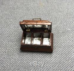 RARE Authentic Bill Robertson Miniature Chippendale Georgian Tea Caddy 1976