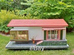 RARE original SCHOENHERR dollhouse BUNGALOW 50s VINTAGE 60s GOTTSCHALK