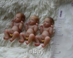 REALISTIC 112 dollhouse scale resin baby girl from OOAK by YivArtDolls bassinet