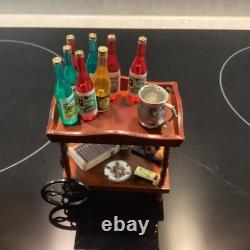 REUTTER Dolls House Gentleman's Drink Cart Serving Trolley Miniature Furniture