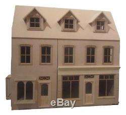 Radcliff Double Shop Victorian Dolls House in Kit 112 scale
