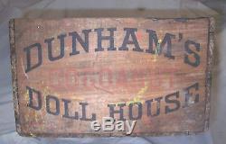 Rare Dunhams Cocoanut Doll House Dollhouse, Original