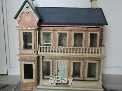 Rare Early Antique German Gottschalk Dolls House