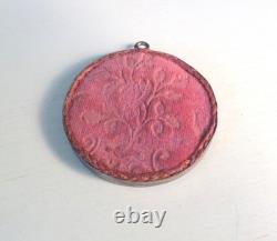 Rare Miniature Glass & Foil Picture For Dolls House