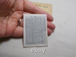 Rare Queen Mary's Dolls House Miniature The Times Newspaper 1924
