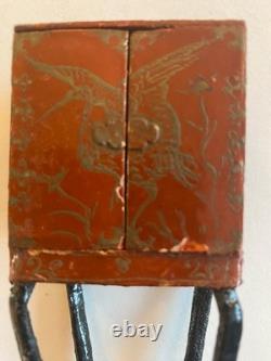 Rare RED Westacre vintage dolls house hand made cabinet