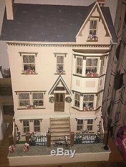Rare Sid Cooke Large Dolls House With Furniture Basement And Table