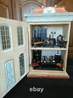 Rare Signed Eric Lansdown Dollhouse #15 Cabinet 112 Scale, One Of A Kind Big