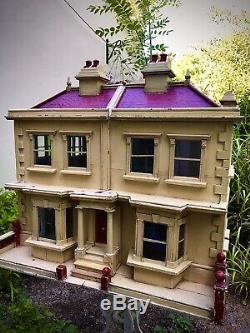 Rare Victorian Double Pile Antique Dolls House