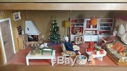 Rare Vintage Lundby 4 Floor Dolls house Joblot Bundle Furniture Boxed Dolls +++